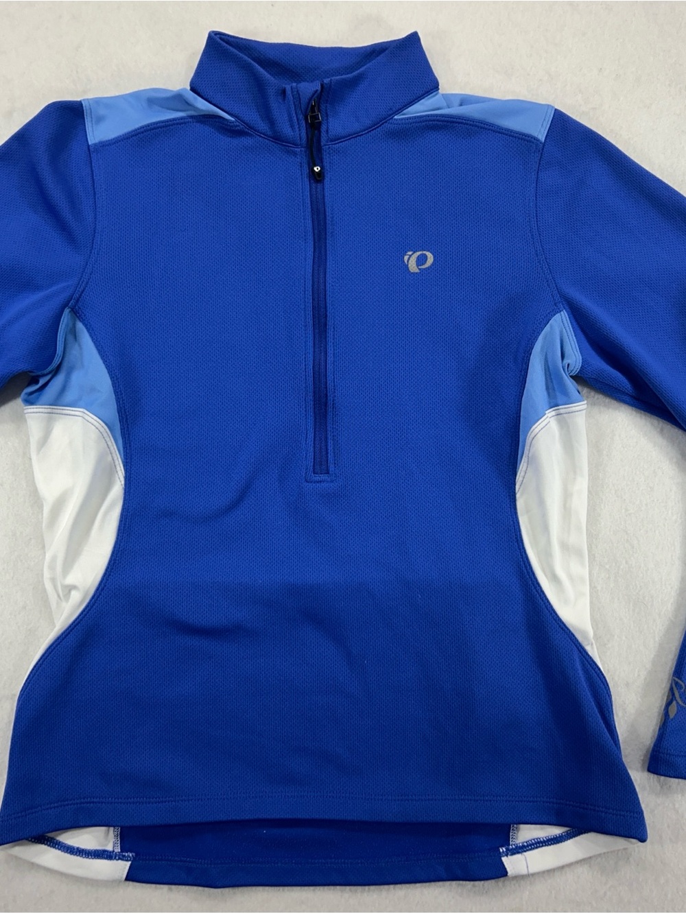 Pearl Izumi Women's Blue and Light Blue Long Sleeve Cycling Jersey